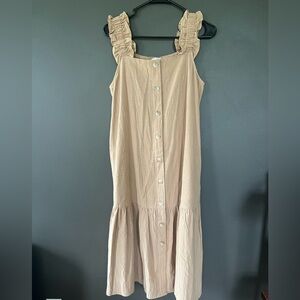 Tan Midi Dress